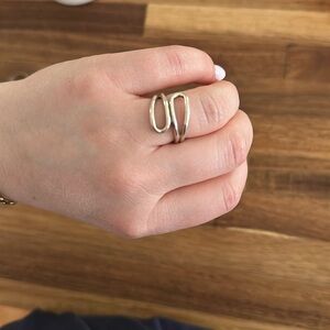 Sterling silver ring from Italy - size 5-3/4